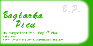 boglarka picu business card